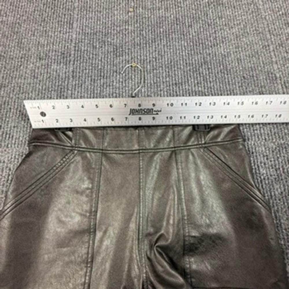 Spanx Faux Leather Joggers Womens Large Black High Waisted Pocket Pants 20283R - Picture 5 of 15